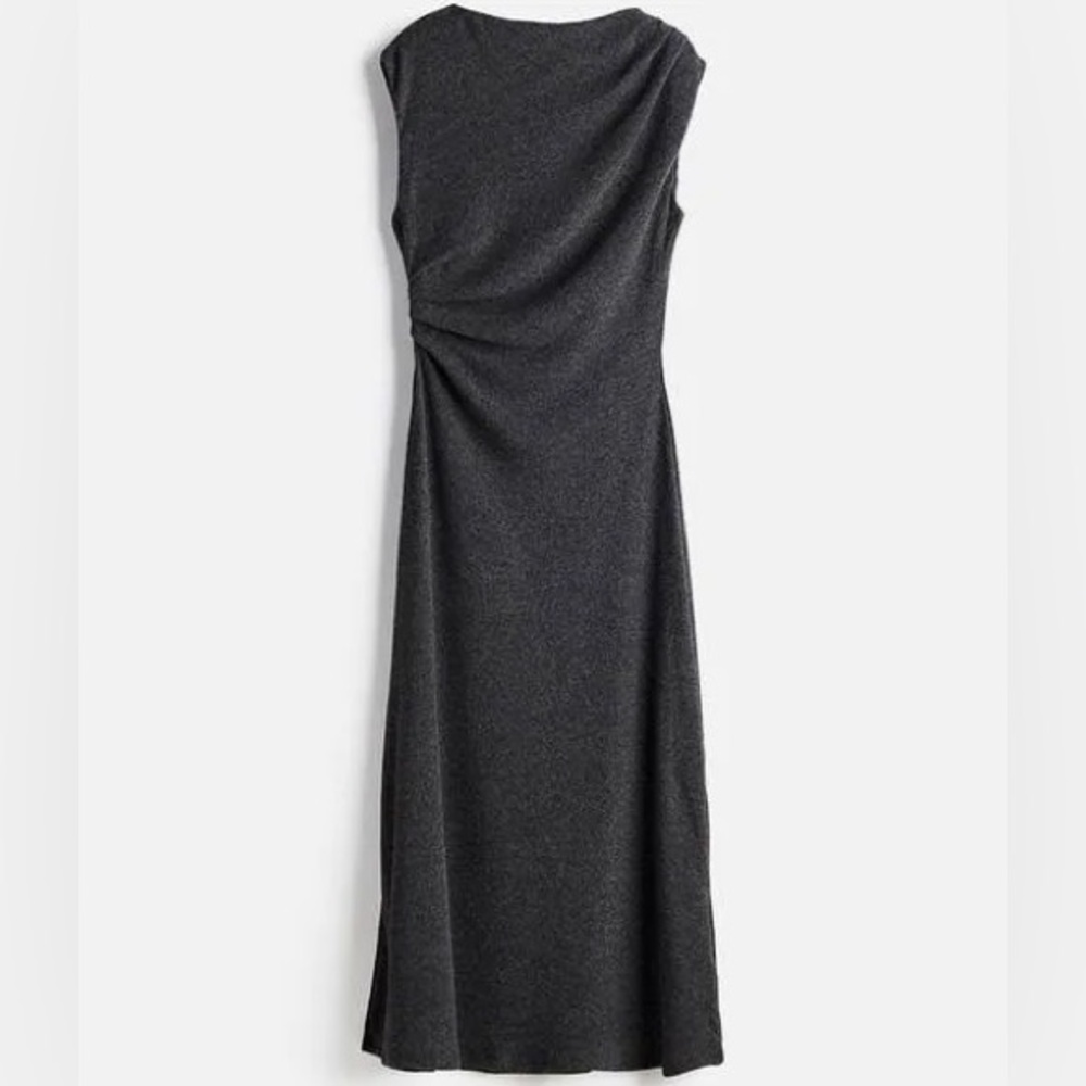 Elegant Gray Sleeveless Dress